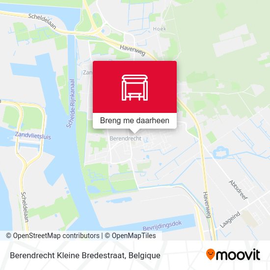 Berendrecht Kleine Bredestraat kaart