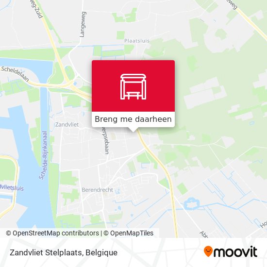 Zandvliet Stelplaats kaart