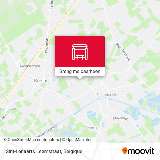 Sint-Lenaarts Leemstraat kaart