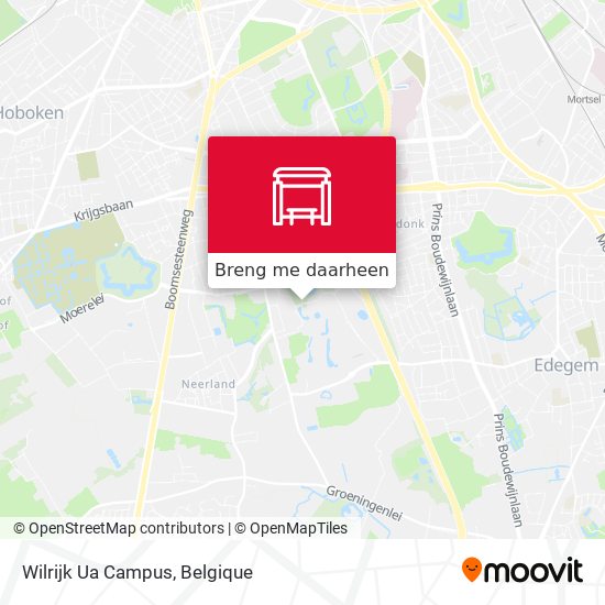 Wilrijk Ua Campus kaart