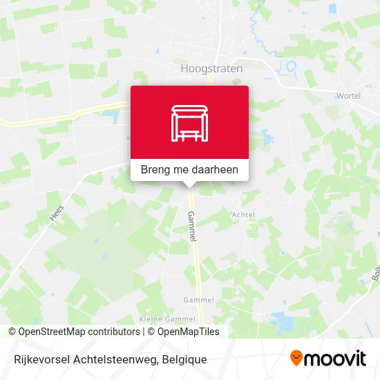 Rijkevorsel Achtelsteenweg kaart