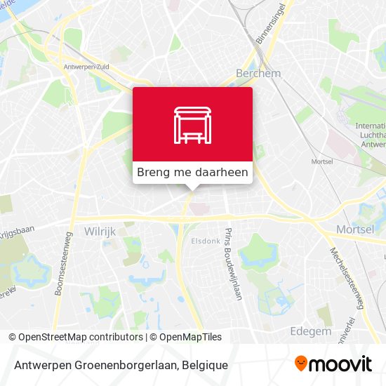 Antwerpen Groenenborgerlaan kaart
