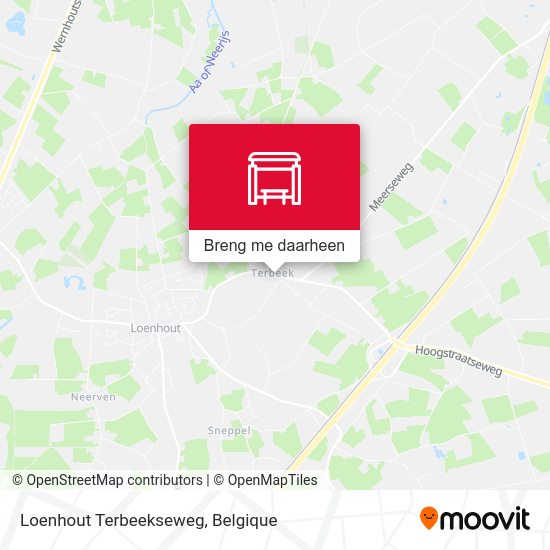 Loenhout Terbeekseweg kaart