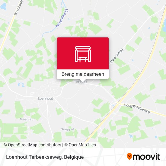 Loenhout Terbeekseweg kaart
