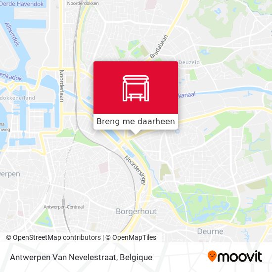 Antwerpen Van Nevelestraat kaart