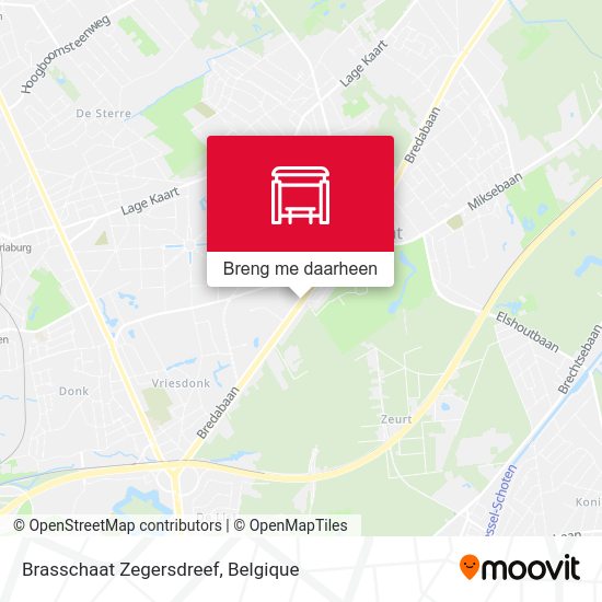 Brasschaat Zegersdreef kaart