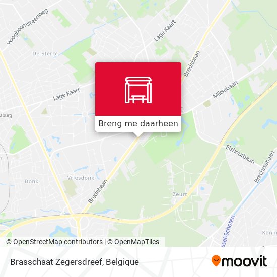 Brasschaat Zegersdreef kaart