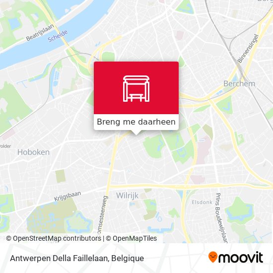 Antwerpen Della Faillelaan kaart