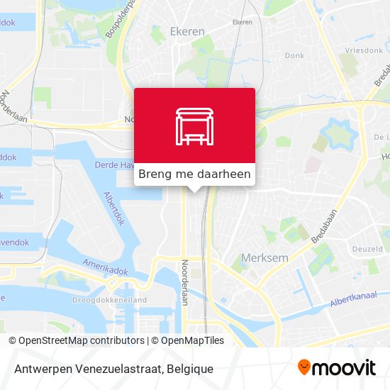 Antwerpen Venezuelastraat kaart