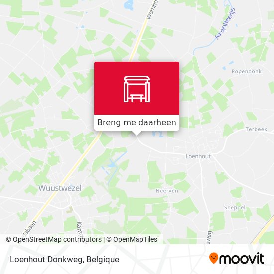 Loenhout Donkweg kaart