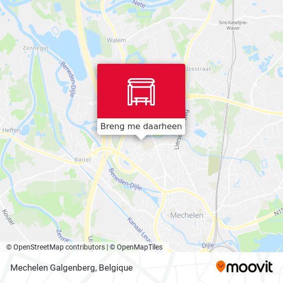 Mechelen Galgenberg kaart