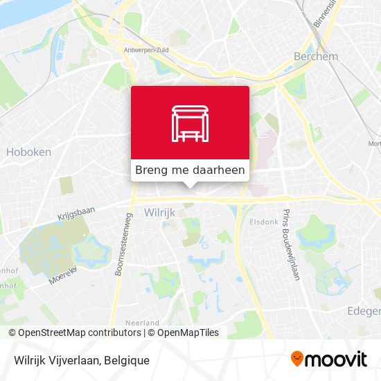 Wilrijk Vijverlaan kaart