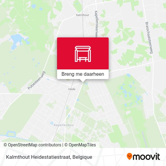Kalmthout Heidestatiestraat kaart