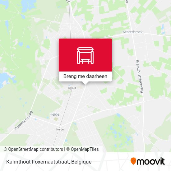 Kalmthout Foxemaatstraat kaart