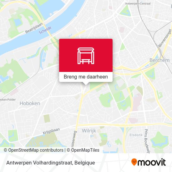 Antwerpen Volhardingstraat kaart