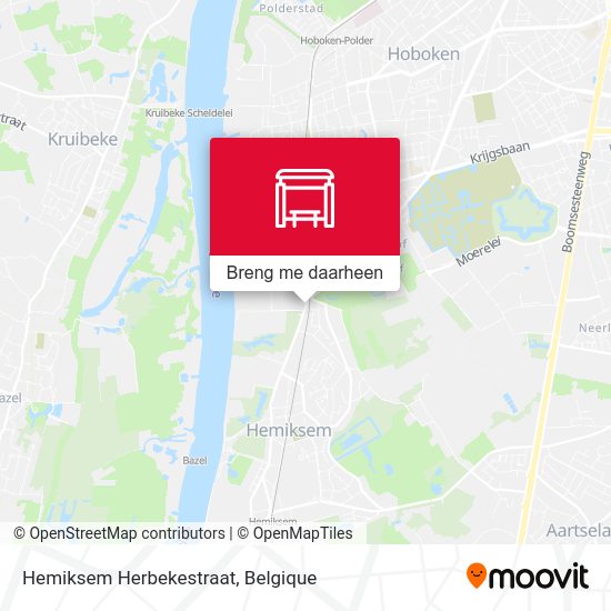 Hemiksem Herbekestraat kaart