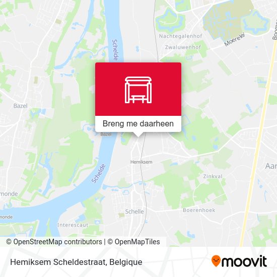 Hemiksem Scheldestraat kaart