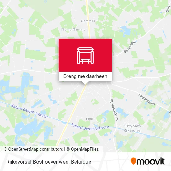 Rijkevorsel Boshoevenweg kaart