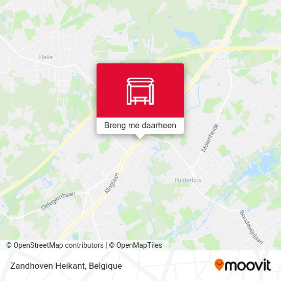 Zandhoven Heikant kaart