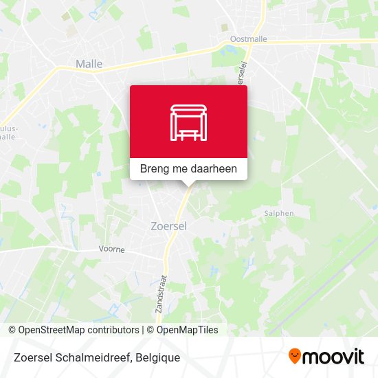 Zoersel Schalmeidreef kaart