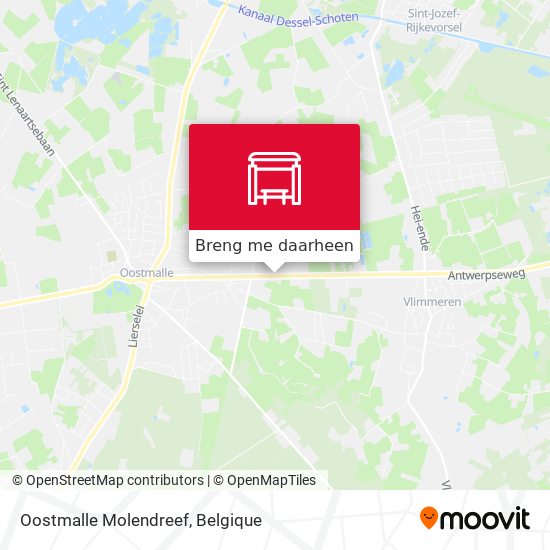 Oostmalle Molendreef kaart