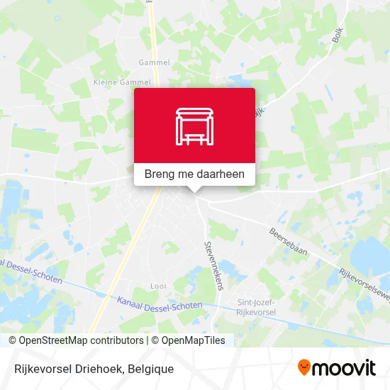 Rijkevorsel Driehoek kaart
