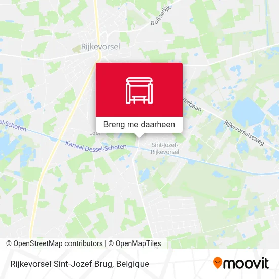 Rijkevorsel Sint-Jozef Brug kaart