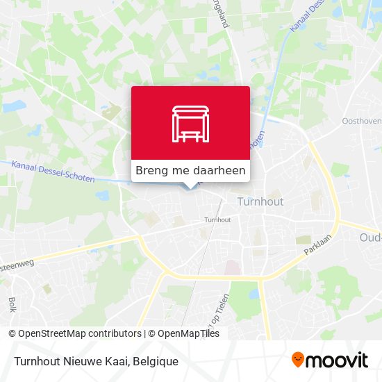 Turnhout Nieuwe Kaai kaart