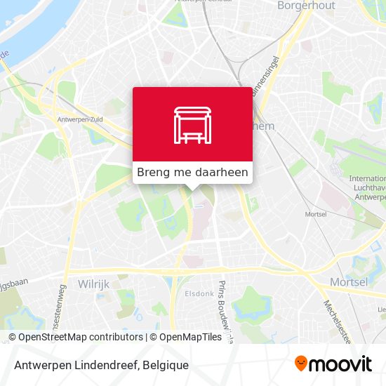 Antwerpen Lindendreef kaart