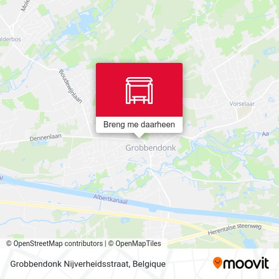 Grobbendonk Nijverheidsstraat kaart
