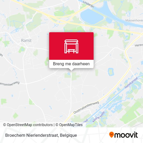 Broechem Nierlenderstraat kaart