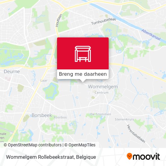 Wommelgem Rollebeekstraat kaart