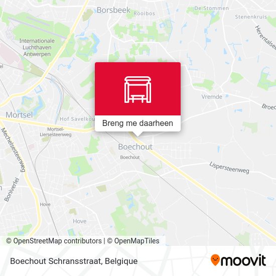 Boechout Schransstraat kaart