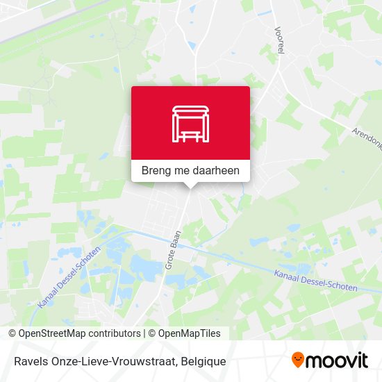 Ravels Onze-Lieve-Vrouwstraat kaart