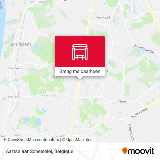 Aartselaar Schelselei kaart