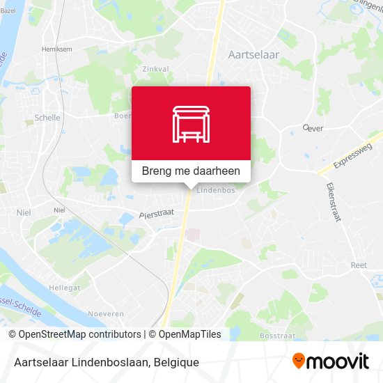 Aartselaar Lindenboslaan kaart