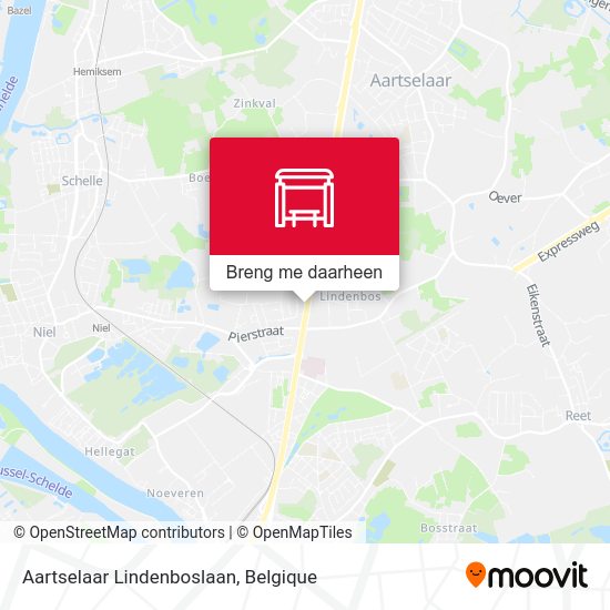 Aartselaar Lindenboslaan kaart