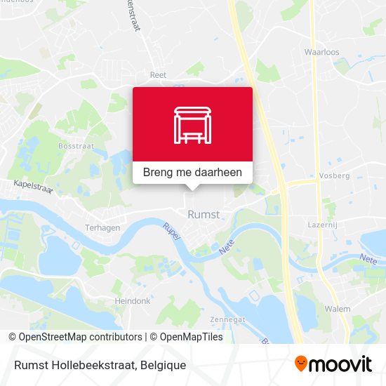 Rumst Hollebeekstraat kaart