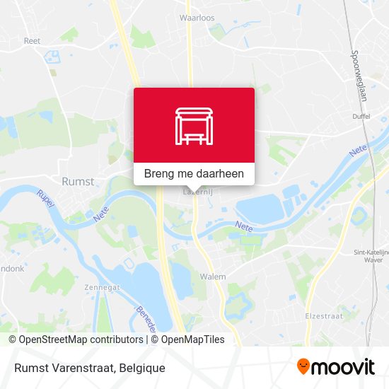 Rumst Varenstraat kaart