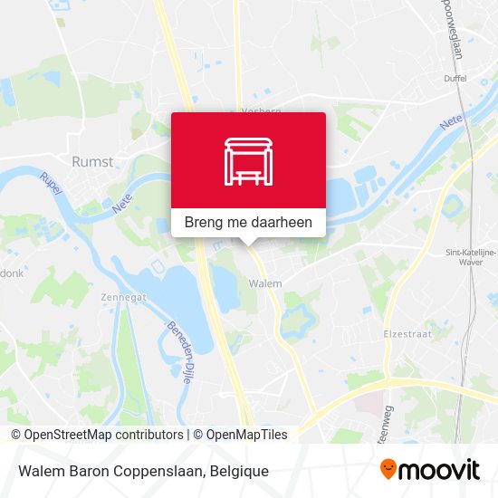 Walem Baron Coppenslaan kaart