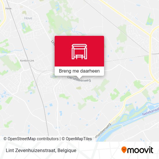 Lint Zevenhuizenstraat kaart