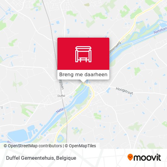 Duffel Gemeentehuis kaart