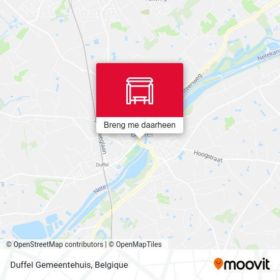 Duffel Gemeentehuis kaart