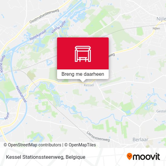 Kessel Stationssteenweg kaart