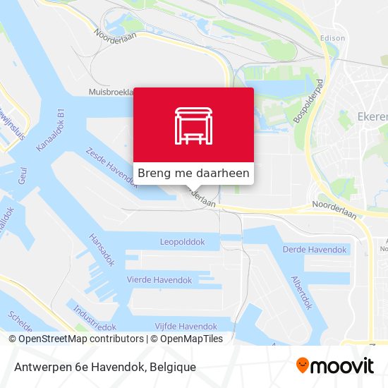 Antwerpen 6e Havendok kaart