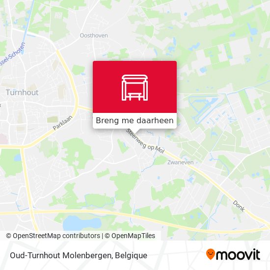 Oud-Turnhout Molenbergen kaart