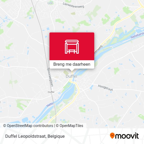 Duffel Leopoldstraat kaart