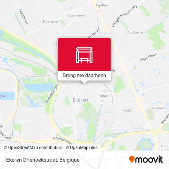 Ekeren Driehoekstraat kaart