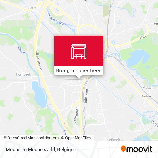 Mechelen Mechelsveld kaart
