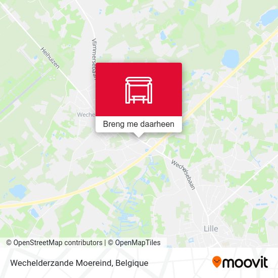 Wechelderzande Moereind kaart